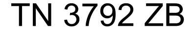 TN 3792 ZB