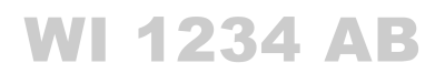 WI 1234 AB