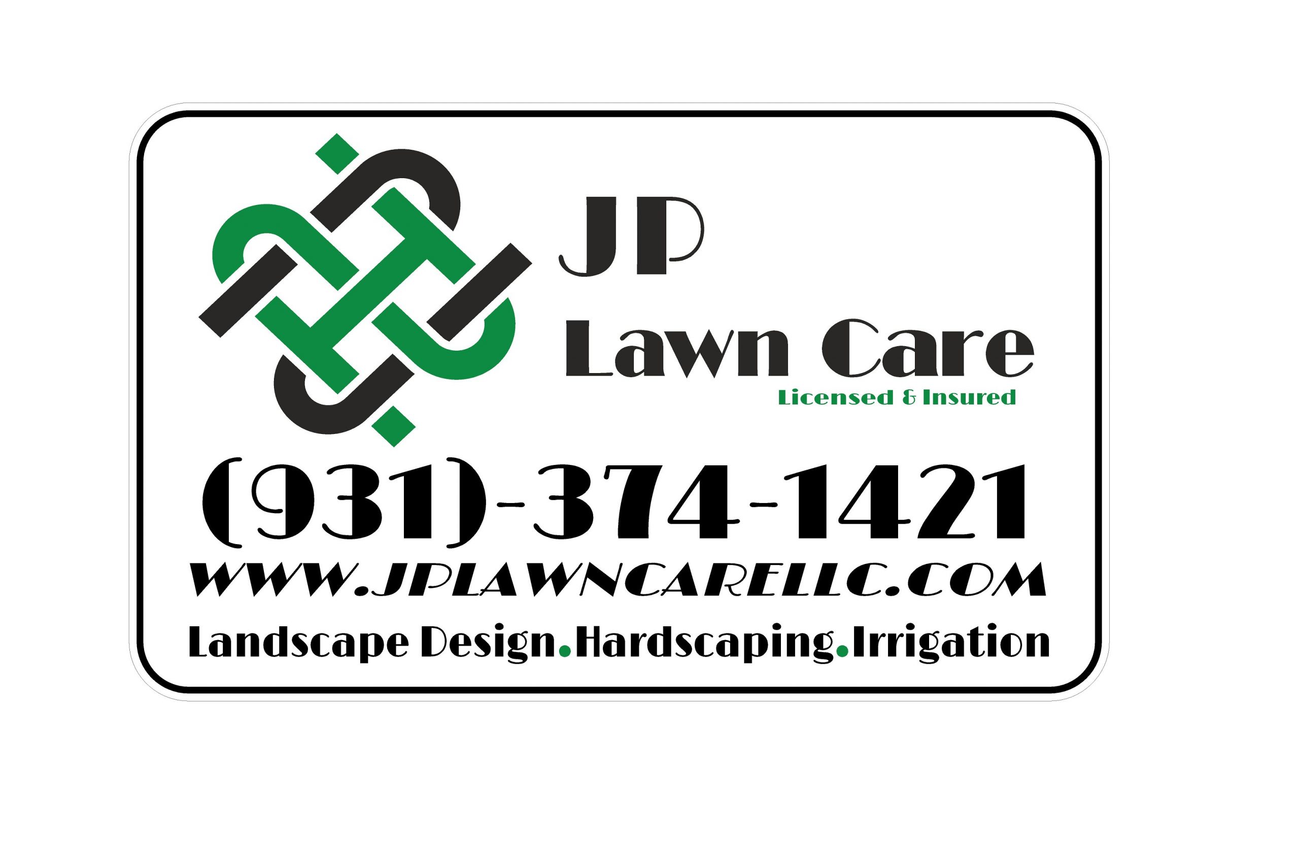 JP Lawn Care Vehicle Magnet - Hoosierdecal