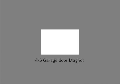 Custom White 4x6 Garage Door Magnets Pack of 48.