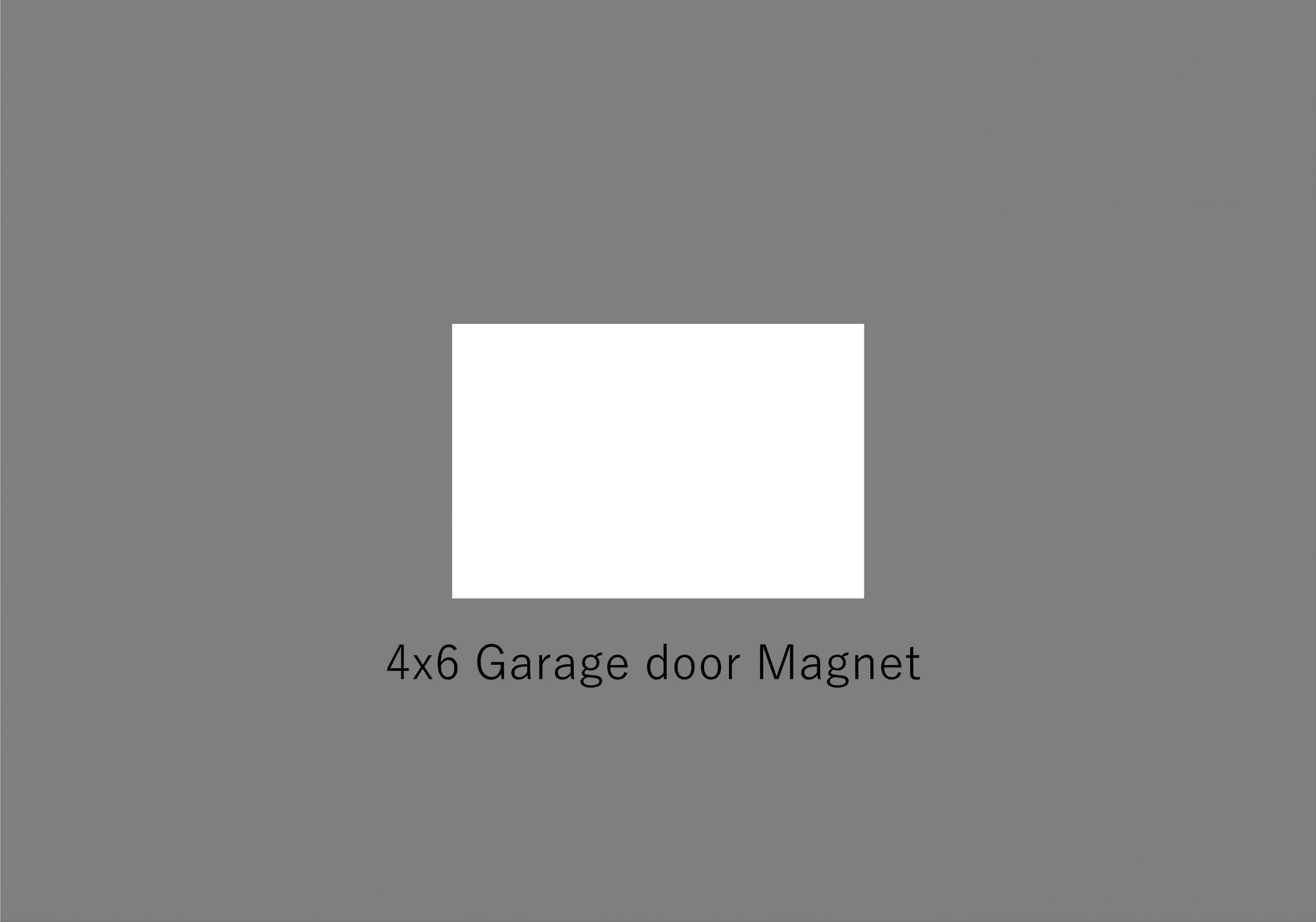 Custom White 4x6 Garage Door Magnets Pack of 48. - Hoosierdecal