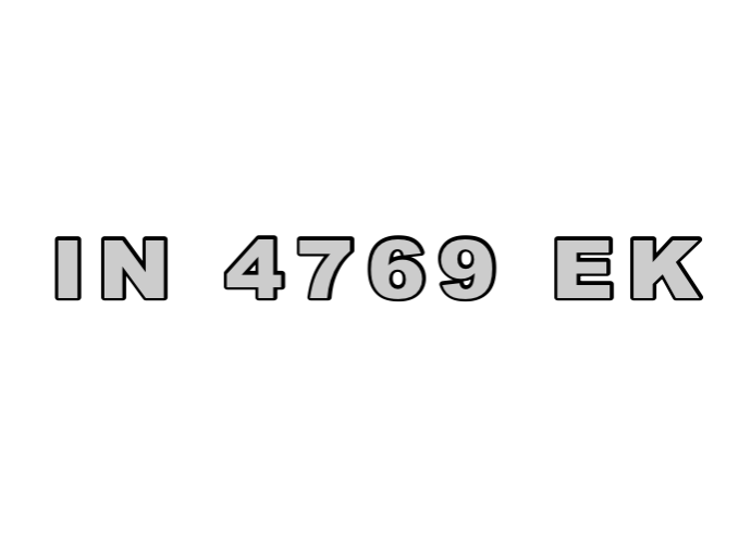 IN 4769 EK - Hoosierdecal