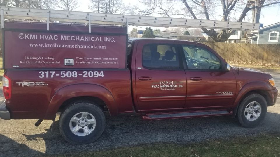 KMI HEATING AND COOLING TRUCK AND TRAILER DECAL INSTALL - Image 3