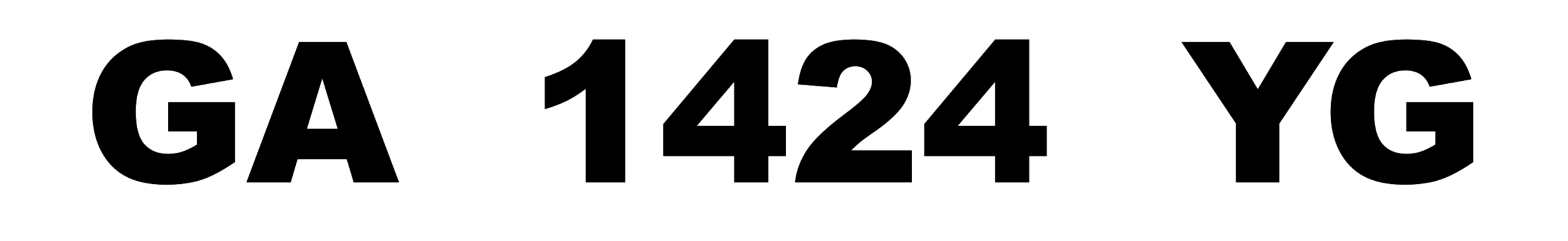 GA 1424 YG