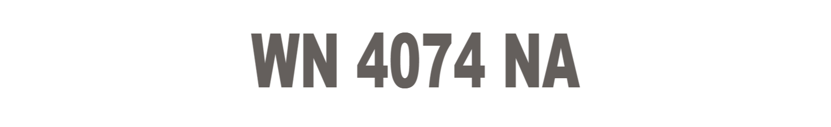 WN 4074 NA
