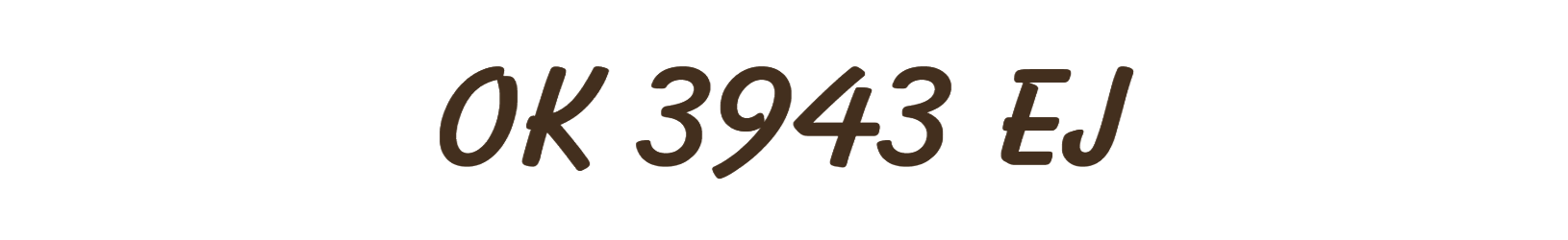 OK 3943 EJ