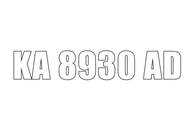 KA 8930 AD