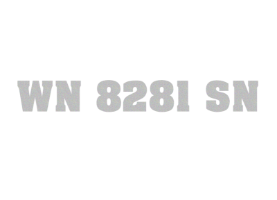 WN 8281 SN