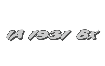IA 1931 BX