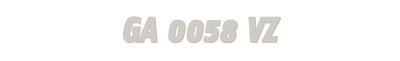 GA 0058 VZ