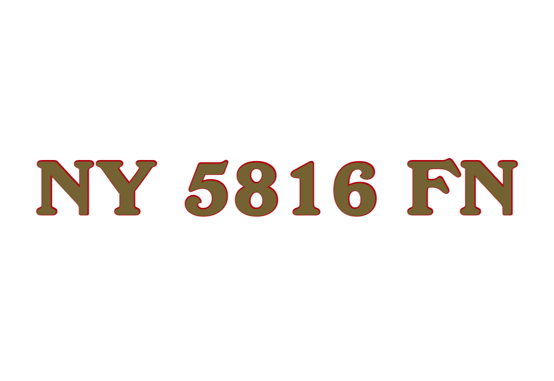 NY 5816 FN