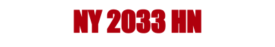 NY 2033 HN
