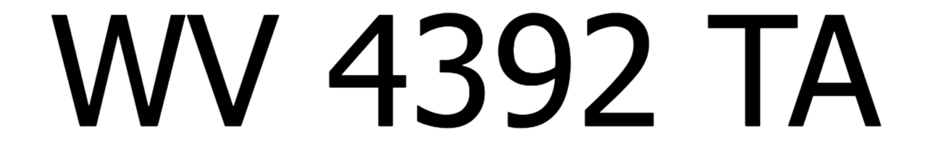 WV 4392 TA