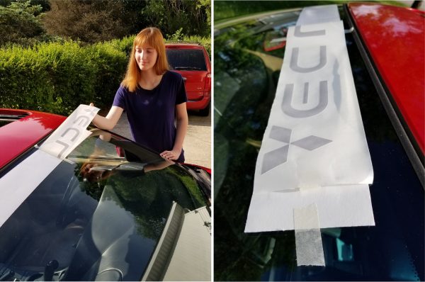 Installing custom vinyl lettering