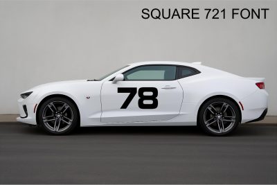 Race Numbers - Square 721