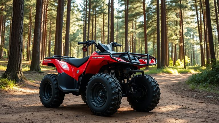 ATV with registration decal placement location highlighted per Arizona DNR requirements