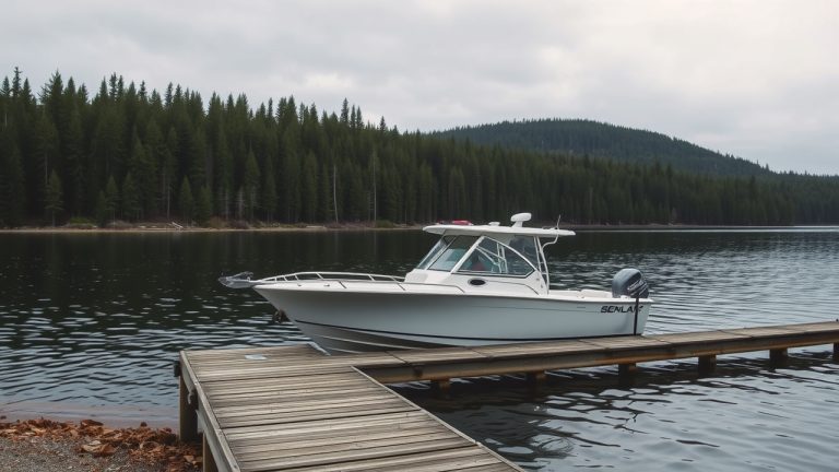 Charter boat hull showing USCG documentation number placement requirements for Idaho vessels