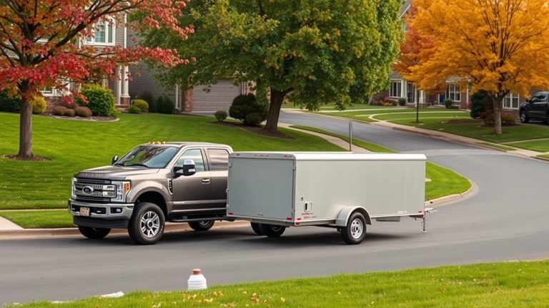 Utility trailer diagram showing VIN sticker and registration plate placement required in Indiana