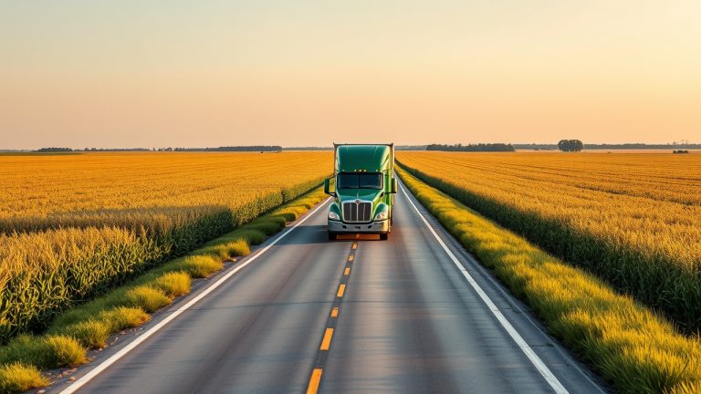 USDOT decal placement diagram for Iowa commercial trucks showing FMCSA letter sizing rules