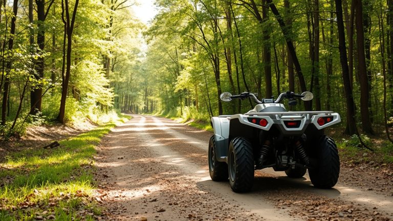 ATV with registration decal placement location highlighted per Kansas DNR requirements