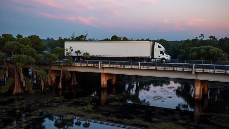 USDOT decal placement diagram for Louisiana commercial trucks showing FMCSA letter sizing rules
