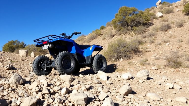 ATV with registration decal placement location highlighted per Louisiana DNR requirements