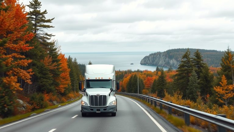 USDOT decal placement diagram for Maine commercial trucks showing FMCSA letter sizing rules