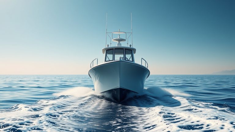 Charter boat hull showing USCG documentation number placement requirements for Maryland vessels
