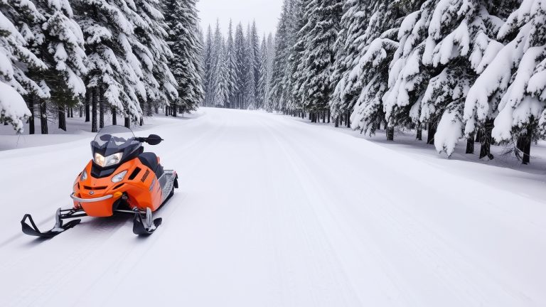ATV with registration decal placement location highlighted per Massachusetts DNR requirements