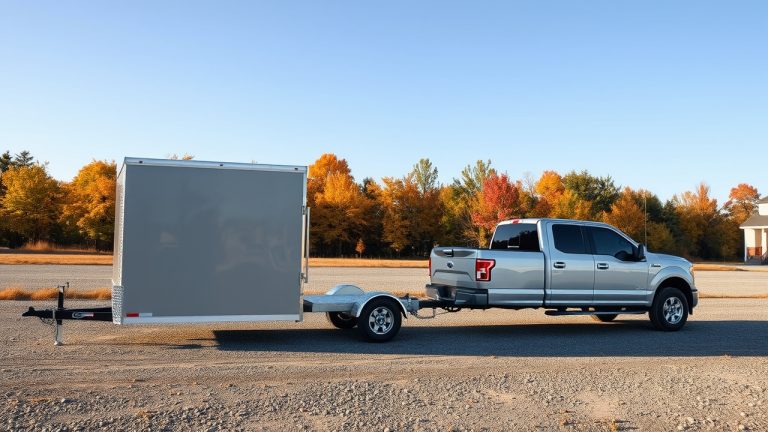 Utility trailer diagram showing VIN sticker and registration plate placement required in Massachusetts