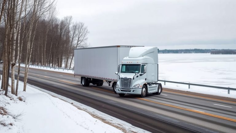 USDOT decal placement diagram for Minnesota commercial trucks showing FMCSA letter sizing rules