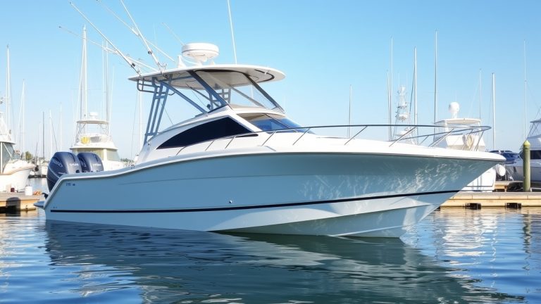 Charter boat hull showing USCG documentation number placement requirements for New Jersey vessels