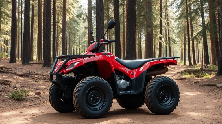 ATV with registration decal placement location highlighted per New Mexico DNR requirements