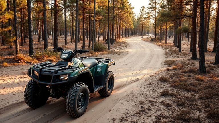 ATV with registration decal placement location highlighted per New York DNR requirements