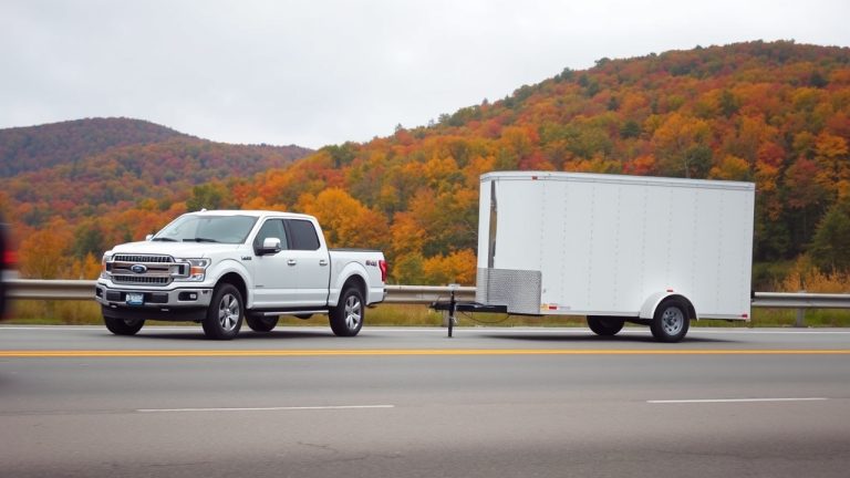 Utility trailer diagram showing VIN sticker and registration plate placement required in New York