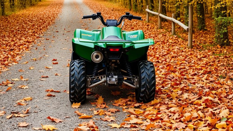 ATV with registration decal placement location highlighted per Oregon DNR requirements