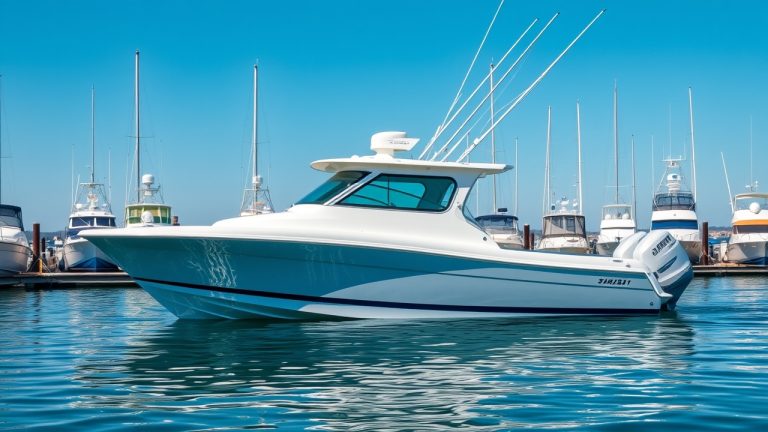 Charter boat hull showing USCG documentation number placement requirements for Rhode Island vessels