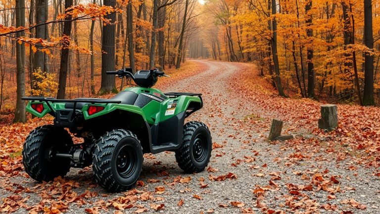 ATV with registration decal placement location highlighted per South Carolina DNR requirements