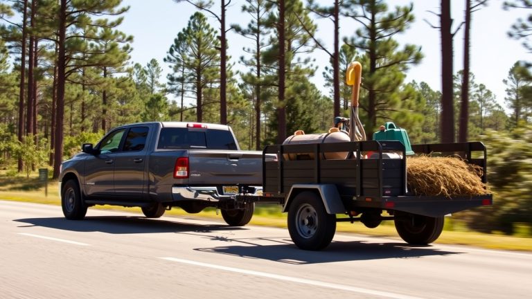 Utility trailer diagram showing VIN sticker and registration plate placement required in South Carolina