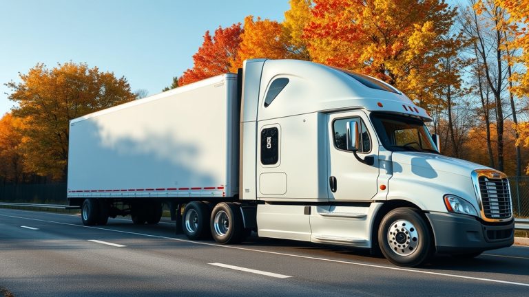 USDOT decal placement diagram for Vermont commercial trucks showing FMCSA letter sizing rules