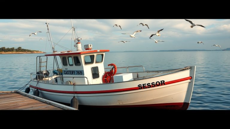 Charter boat hull showing USCG documentation number placement requirements for Virginia vessels