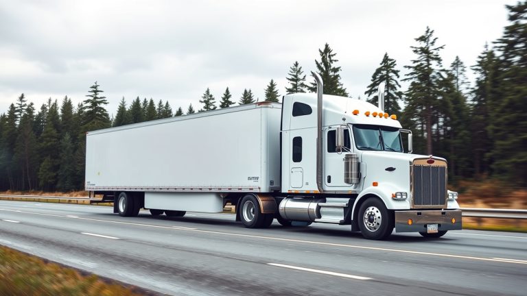 USDOT decal placement diagram for Washington commercial trucks showing FMCSA letter sizing rules