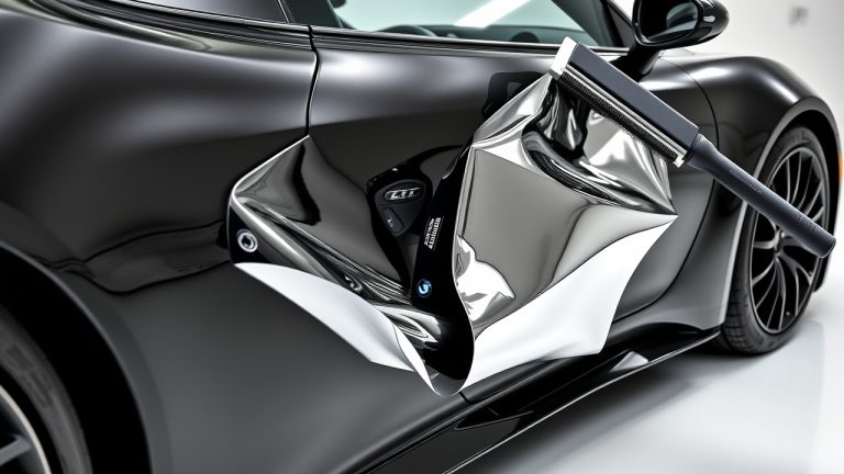 Chrome Vinyl example showing vinyl lettering quality and design from Hoosier Decal