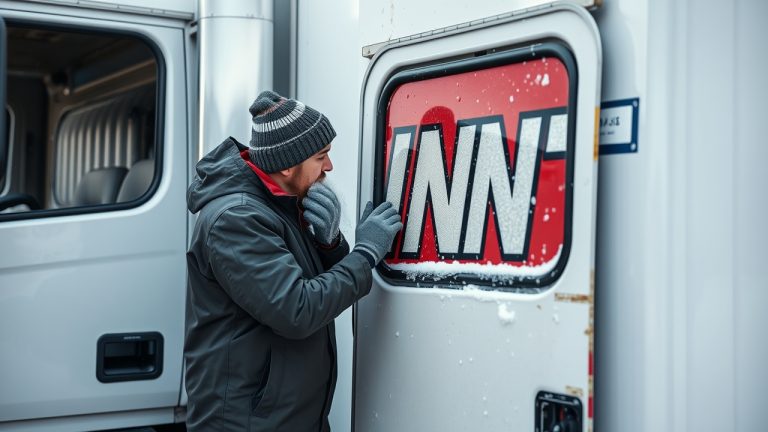 Cold Weather Vinyl example showing vinyl lettering quality and design from Hoosier Decal