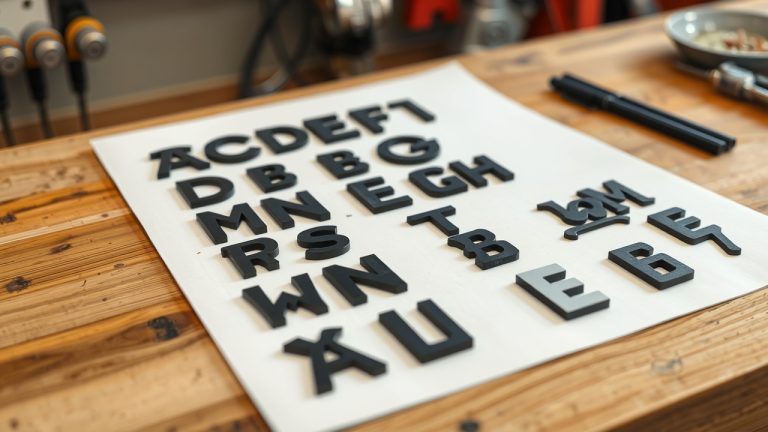 Side-by-side comparison showing custom vs stock fonts quality and durability differences