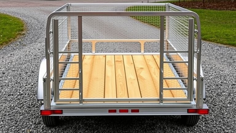 Utility Trailer Lettering example showing vinyl lettering quality and design from Hoosier Decal
