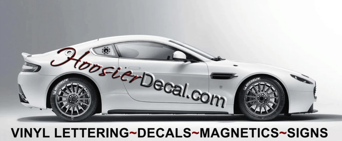 Custom vinyl lettering example