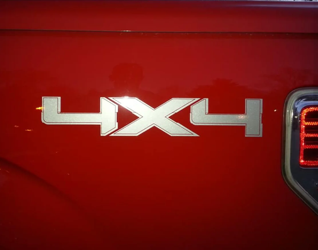 Custom business truck lettering